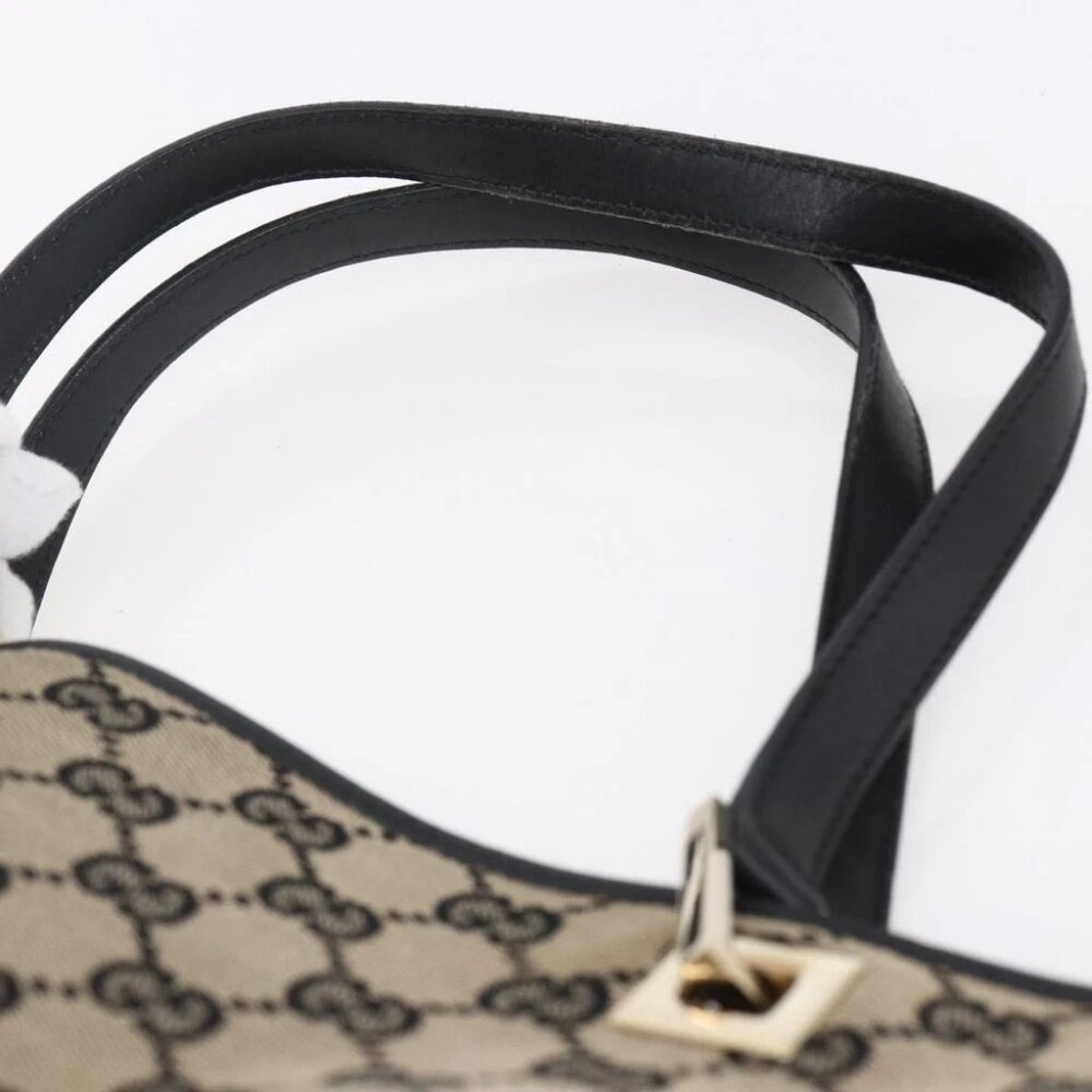 GUCCI GG Canvas Tote Bag Beige Gold - Picture 12 of 15